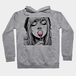 Lollipop Art Girl Hoodie